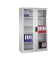 Stahlschrank 8931-055 S10296 lichtgrau, Acrylglas 120,0 x 50,0 x 195,0 cm, aufgebaut